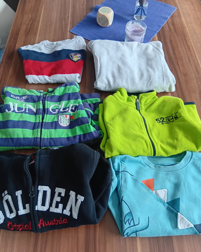 6er set kinderkapuzenjacke - 6er,