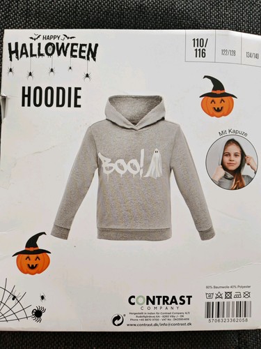 Halloween hoodie 110 - gr, 110/116
