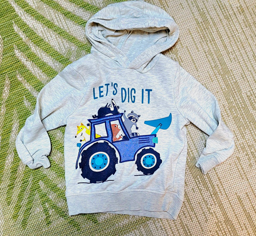 Jungen hoodie 110 grau - 110,